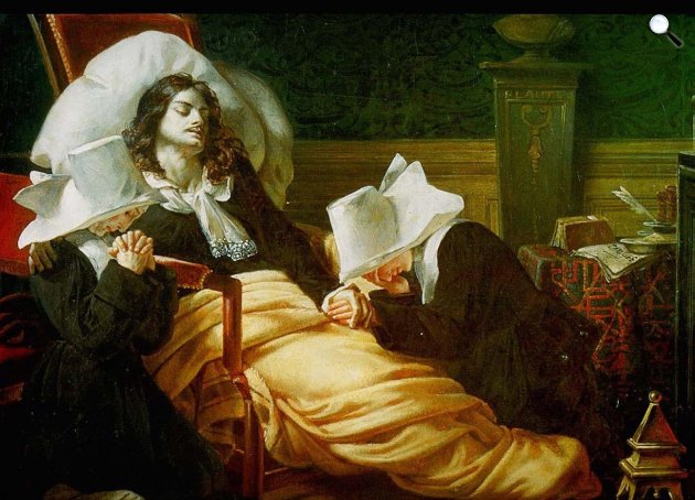 Pierre-Auguste Vafflard: Moliere halála, 1806 (Fotó: Wikimedia)