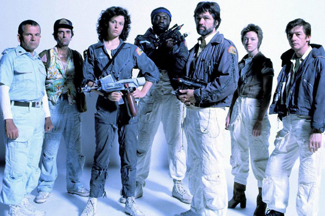 A nyolcadik utas: A halál - Ian Holm, Harry Dean Stanton, Sigourney Weaver, Yaphet Kotto, Tom Skerritt, Veronica Cartwright és John Hurt, 1979 (Fotó: InterCom)