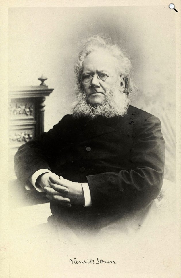 Henrik Ibsen (1928-1906) norvég drámaíró fotója, 1898 (Fotó: Daniel Georg Nyblin/Norvég Nemzeti Könyvtár/Wikimedia)