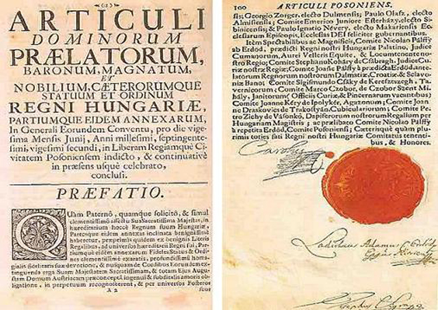 Pragmatica sanctio, 1713 körül (Fotó: Wikimedia)
