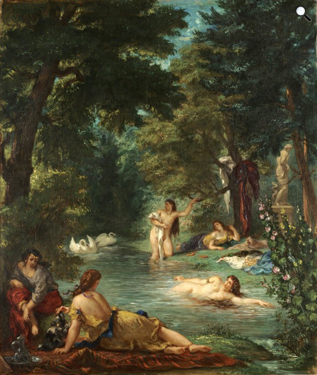 Eugène Delacroix (1798–1863): Fürdőzők, 1854 (Fotó: Wadsworth Atheneum/Wikimedia)