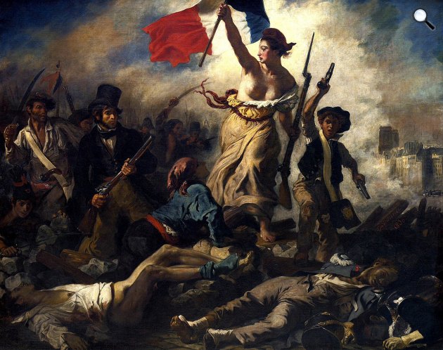 Eugène Delacroix (1798–1863): A szabadság vezeti a népet, 1830 (Fotó: Musée du Louvre/Wikimedia)