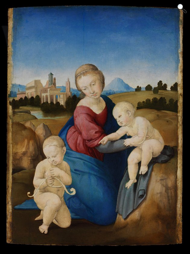 Raffaello Sanzio: Madonna és a gyermek, (Esterházy Madonna) freskó, 1508 (Fotó: Szépművészeti Múzeum)
