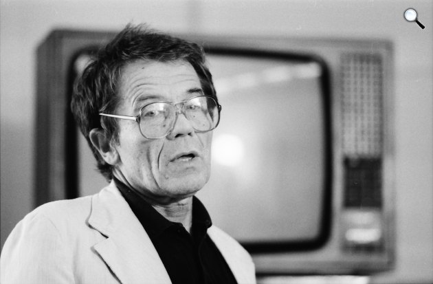 Hankiss Elemér szociológus, filozófus, irodalomtörténész, 1990 (Fotó: Fortepan/Szigetváry Zsolt)