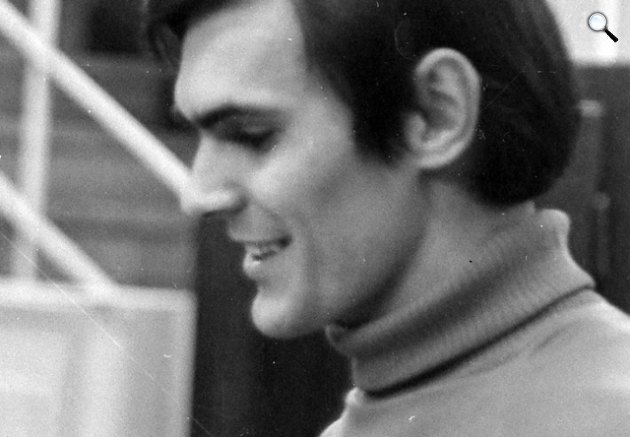 Juhász Jácint (1943-1999) Jászai Mari-díjas magyar színész a Magyar Rádióban, 1969 (Fotó: Fortepan/Szalay Zoltán)