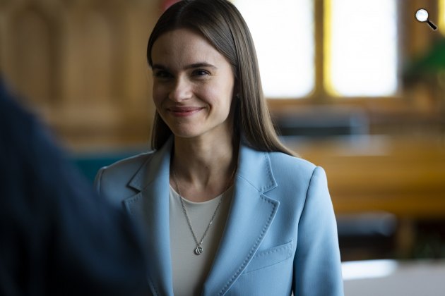 Az ország háza c. dokumentumfilm forgatása - Erna Horváth színésznő, 2023 (Fotó: Budamount Film)