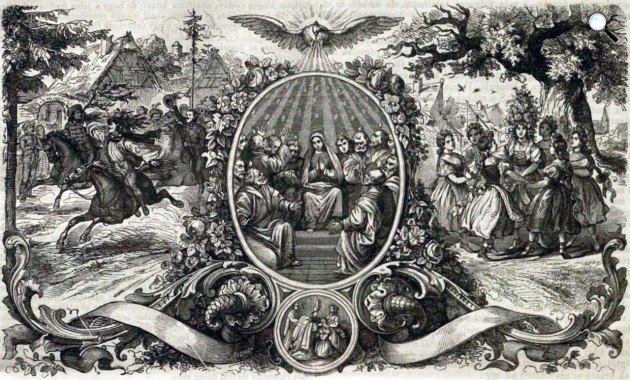 Pünkösd ünnepére (Fotó: Vasárnapi Ujság/OSZK)