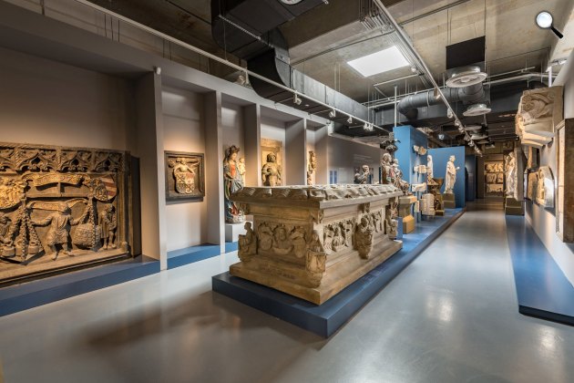 A Szépművészeti Múzeum szobormásolat-gyűjteménye a Szépművészeti Múzeum Országos Múzeumi Raktározási és Restaurálási Központjában, 2023 (Fotó: ©Szépművészeti Múzeum)