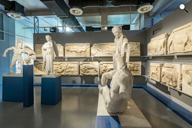 A Szépművészeti Múzeum szobormásolat-gyűjteménye a Szépművészeti Múzeum Országos Múzeumi Raktározási és Restaurálási Központjában, 2023 (Fotó: ©Szépművészeti Múzeum)