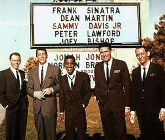 Rat Pack - Frank Sinatra, Dean Martin, Sammy Davis Jr., Peter Lawford, és Joey Bishop, Lake Tahoe, Cal-Neva Casino (Fotó: Flickr)