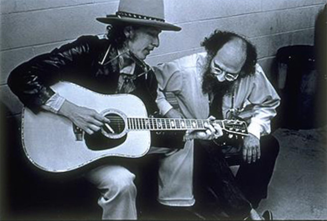 Beat Generation - Allen Ginsbert író, költő és Bob Dylan zenész, költő, 1978(Fotó: Elsa Dorfman)