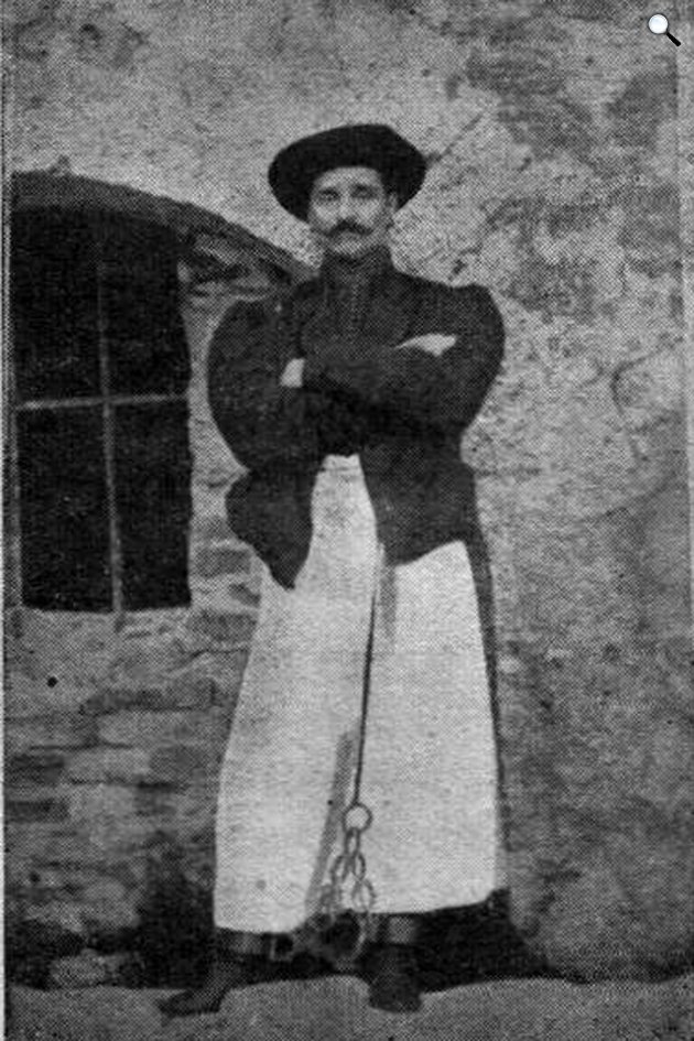 Rózsa Sándor (1813-1878) legendás betyárvezér Kufstein váraban (Fotó: kosakaroly.hu)