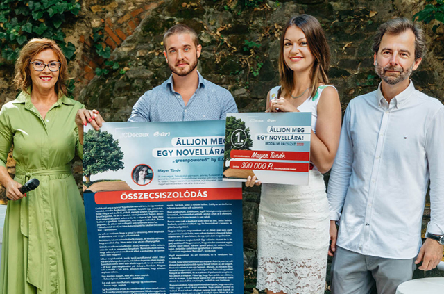 2023-ban a JCDecaux novellapályázat - Grecsó Krisztián, Vecsei H Miklós (Fotó: JCDecaux)