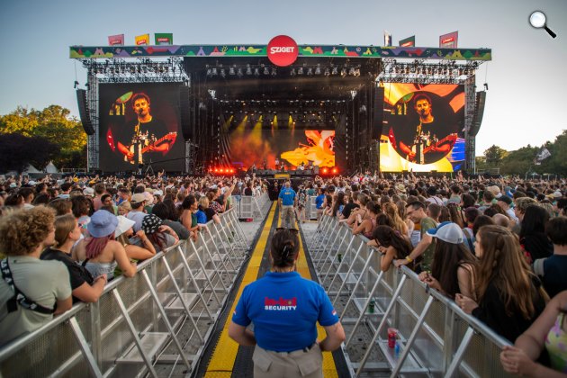 Sziget Fesztivál - A brit Sam Fender énekes koncertje, Budapest (Fotó: MTI/Balogh Zoltán)