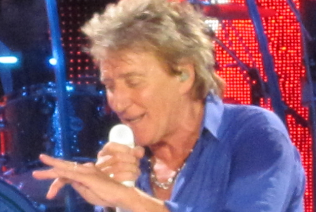Rod Stewart rockzenész, énekes koncertje Hamburgban, 2013 (Fotó: Ian Dury)
