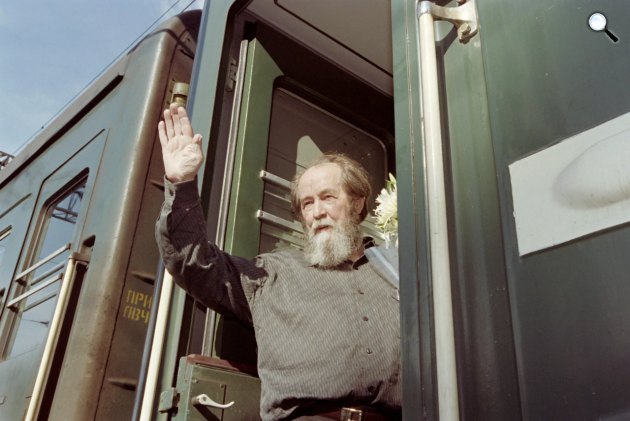Alekszandr Szolzsenyicin (1918-2008) Nobel-díjas orosz író 1994 nyarán Vlagyivosztokban, 1994 (Fotó: Wikimedia)