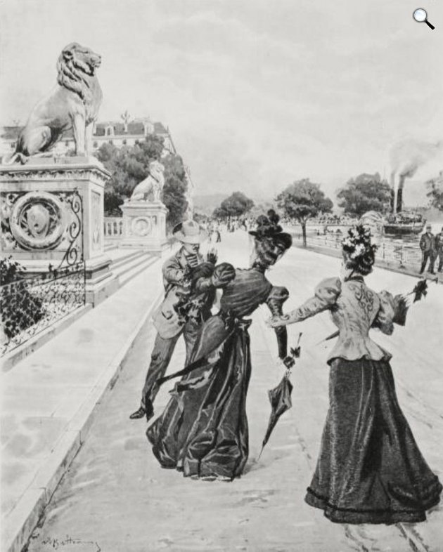 Wittelsbach Erzsébet (Sisi) (1837-1898) osztrák császárné és és magyar királyné meggyilkolása, Genf, 1898 (Fotó: Wikimedia)