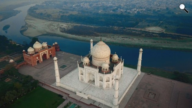 A Mehtab Bagh és a Tádzs Mahal, India (Fotó: Viasat History)