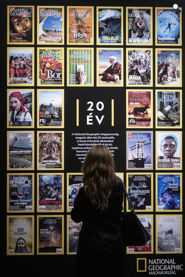 A National Geographic magazin kísérőkiállítása a World Press Photo 2023 kiállítás megnyitóján a Magyar Nemzeti Múzeumban, 2023 (Fotó: MTI/Szigetváry Zsolt)