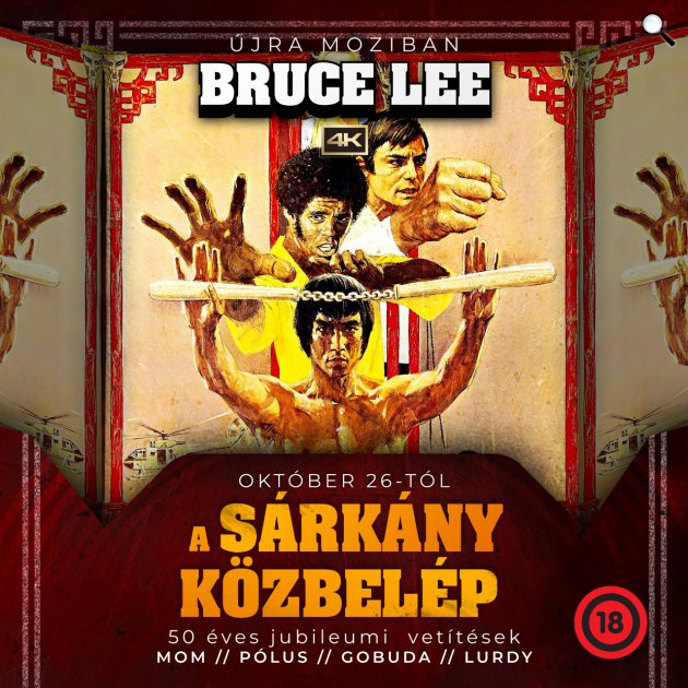 A sárkány közbelép - Bruce Lee, 1973, plakát (Fotó: Pannonia Movie)