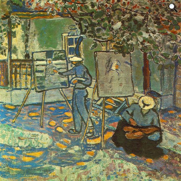 Czóbel Béla: Festők a szabadban, 1906 (Fotó: Musée National dArt Moderne, Paris/hung-art.hu)