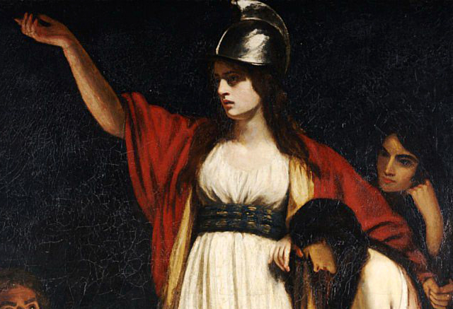 John Opie: Boudica (30-61), a kelták királynője majdnem megfutamította a Római Birodalmat (Fotó: Wikimedia)