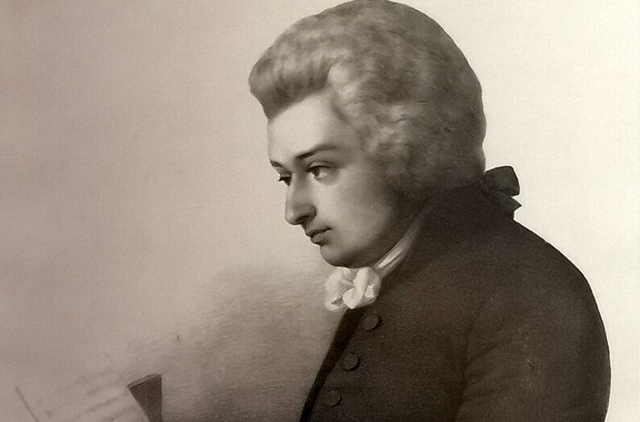 Edvard Lehmann: Wolfgang Amadeus Mozart (1756-1791) Wolfgang Amadeus Mozart osztrák bécsi klasszikus zeneszerző, zongorista, karnagy és zenepedagógus, 1848 (Forrás: Mozart Geburtshaus/Wikimedia)