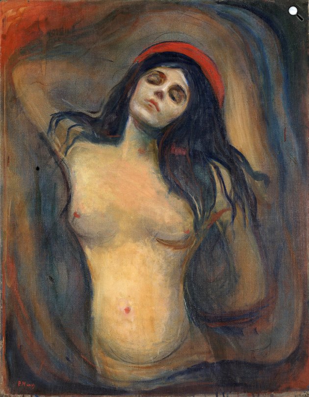 Edvard Munch: Madonna, 1894-1895 (Fotó: Nasjonalmuseet/PD/Wikimedia)