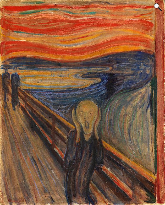 Edvard Munch: A sikoly, 1893 (Fotó: National Gallery of Norway/Wikimedia)