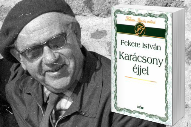 Fekete István: Karácsony éjjel - Fekete István (1900-1970) író, 1966 (Fotó: Hunyady József/Fortepan)