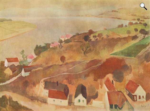 Szőnyi István: Zebegényi részlet, 1935-1936 (Fotó: Magyar Nemzeti Galéria)