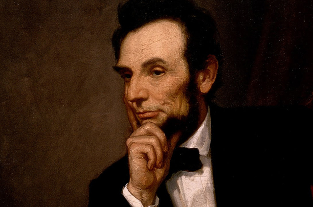 George P. A. Healy: Abraham Lincoln (1809-1865) Amerikai Egyesült Államok 16. elnökének portréja, 1869 (Fotó: Google Art Project)