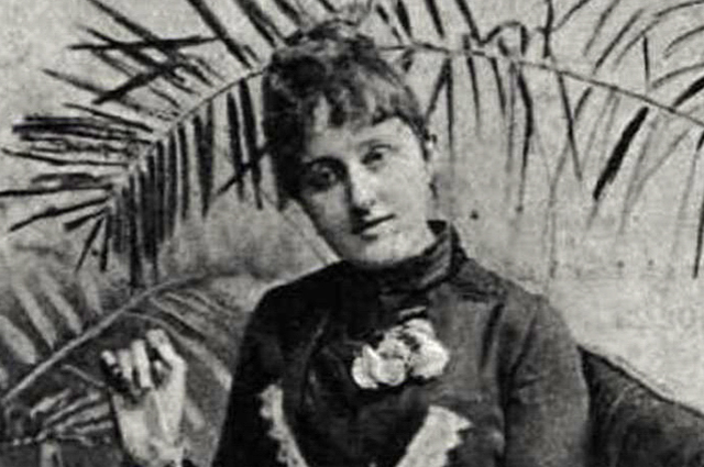 Feszty Árpádné Jókai Róza (1861-1936) festő, író, 1894 (Fotó: Vasárnapi Ujság/OSZK)
