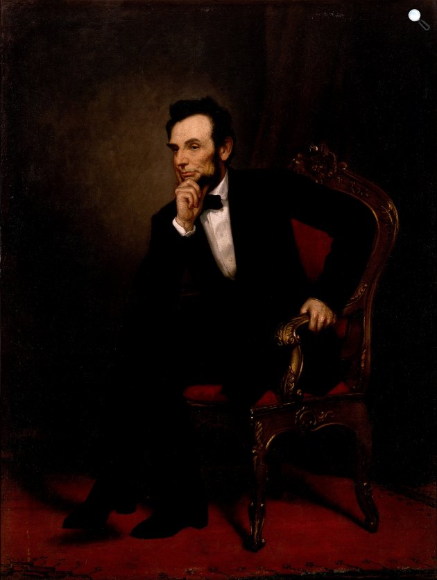 George P. A. Healy: Abraham Lincoln portréja, 1869 (Fotó: Google Art Project)
