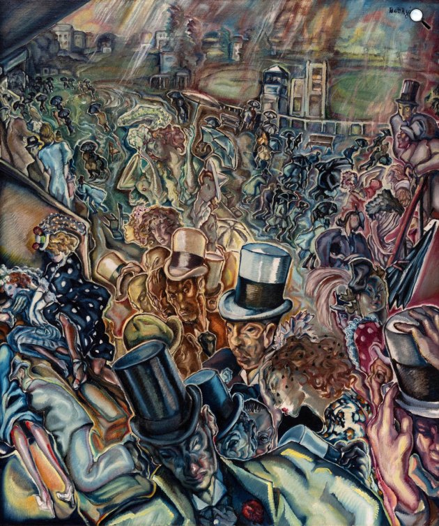 Batthyány Gyula: Vihar a lóversenyen (Fotó: Art and Antique Budapest)