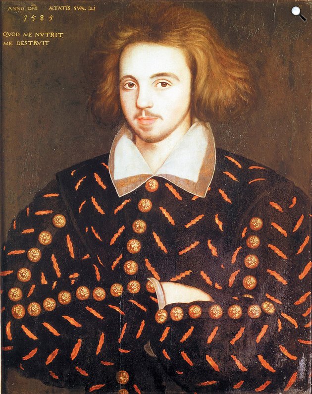 Christopher Marlowe (1564-1593) angol drámaíró, költő (Fotó: Wikimedia)