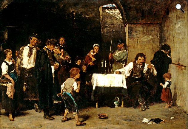 Munkácsy Mihály: Siralomház, 1870 (Fotó: MNG/Wikimedia)