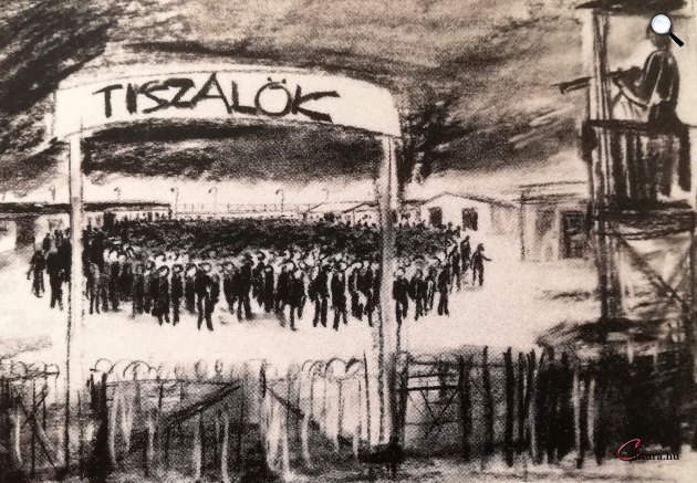 Josef Ringhoffer: Munkatábor-kapu Tiszalökön, Recsk, 1953 (Fotó: Recski Emlékhely/Cultura.hu)