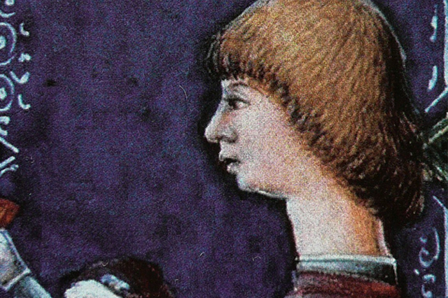 Janus Pannonius (1434-1472) költő, humanista, római katolikus pap, a feltételezések szerint. Vitéz László: Plautus-kódex, Ferrara, c.1465 (Fotó: Wikimédia)