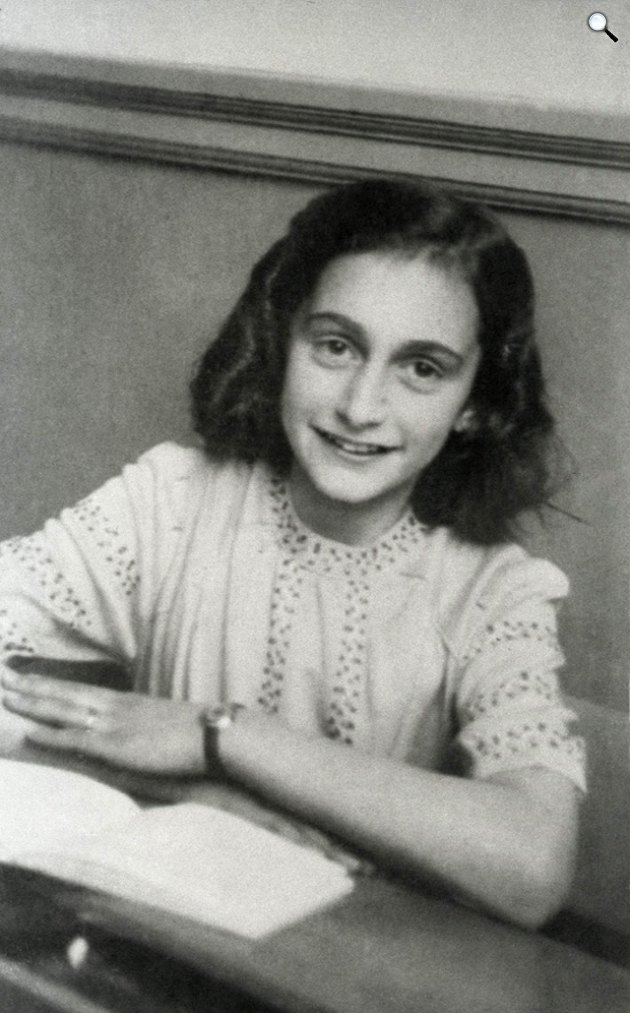 Anne Frank (1929-1942) a holokauszt áldozata (Fotó: Viasat History)