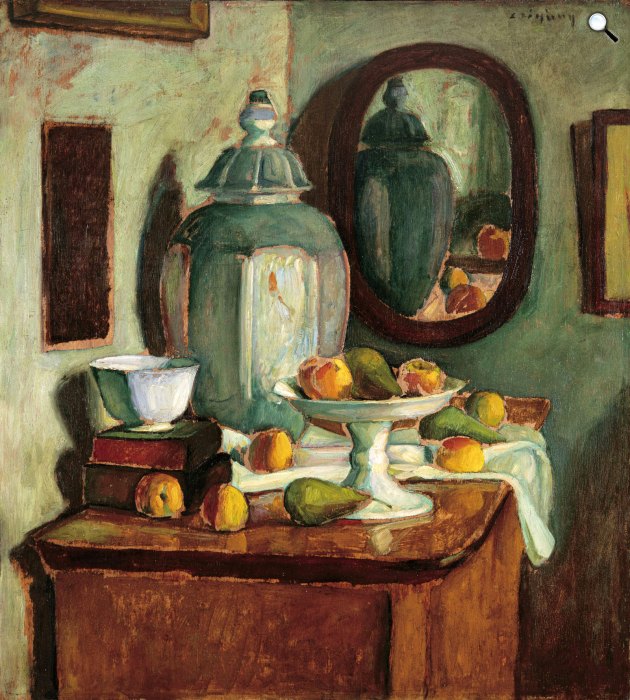 Czigány Dezső: Csendélet kínai vázával, 1920 (Fotó: Virág Judit Galéria)