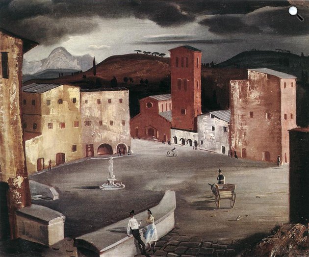 Molnár C. Pál: Castelli Romani, Albano, 1930 (Fotó: Galleria Spicchi del Est, Róma)