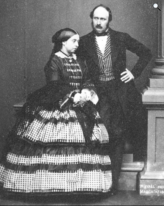 John Jabez Edwin Mayal: Viktória kiráylnő és férje, Albert herceg, 1861 (Fotó: Alexander Palace Forums/Wikimedia)