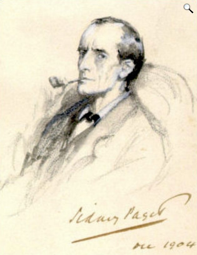 Sidney Paget: Sherlock Holmes, Arthur Conan Doyle (1859-1930) író kitalált magánnyomozója, 1904 (Fotó: illusztráció, Wikimedia)
