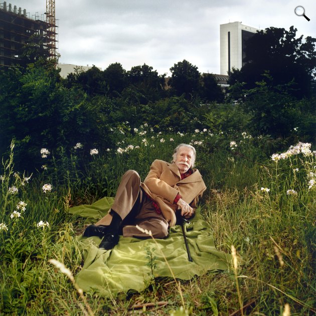 Tábori György (George Tabori) író, újságíró, forgatókönyvíró, rendező, Berlin, 2003 (Fotó: Oliver Mark)