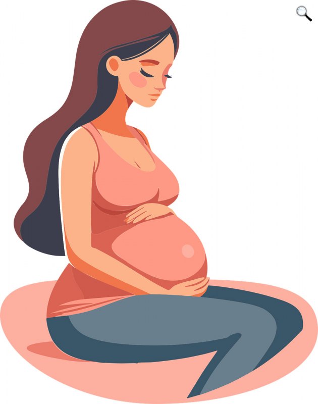 Állapotos, gyermekét váró nő - illusztráció (Fotó: Pixabay)