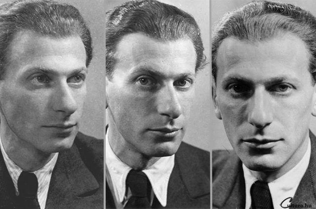 Radnóti Miklós (1909-1944) költő, műfordító, részlet egy képsorozatból, 1941 (Fotó: Zinner Erzsébet/PIM/europeana.eu)