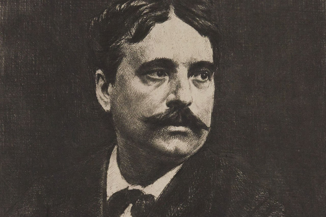 Guy de Maupassant (1850-1893) író, költő, részlet (Fotó: Marcellin Desboutin/Gallica/Wikipédia)
