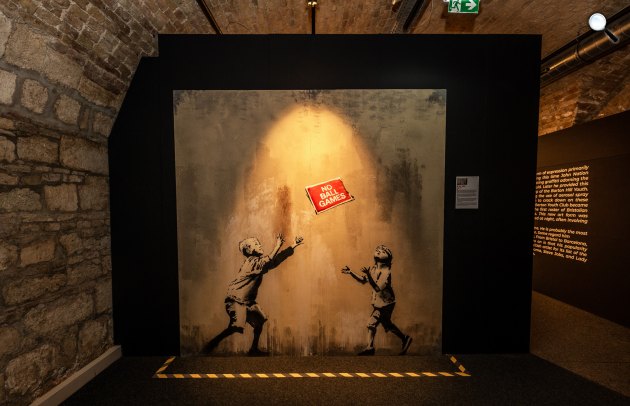 Banksy, a titokzatos brit utcaművész műve (Fotó: The Art of Banksy)