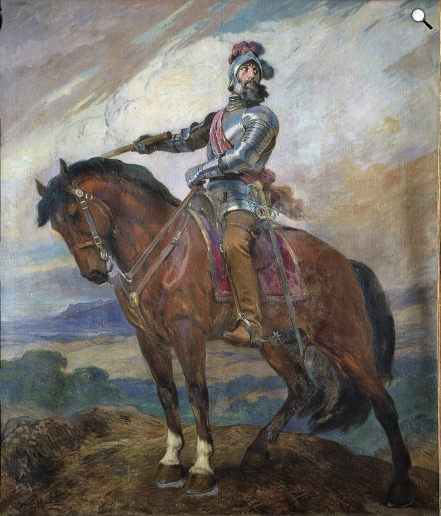 Daniel Hernández Morillo: Francisco Pizarro González (1526-1541) spanyol konkvisztádor, az Inka Birodalom meghódítója (Fotó: Wikimedia/amautacuna.blogspot.com)